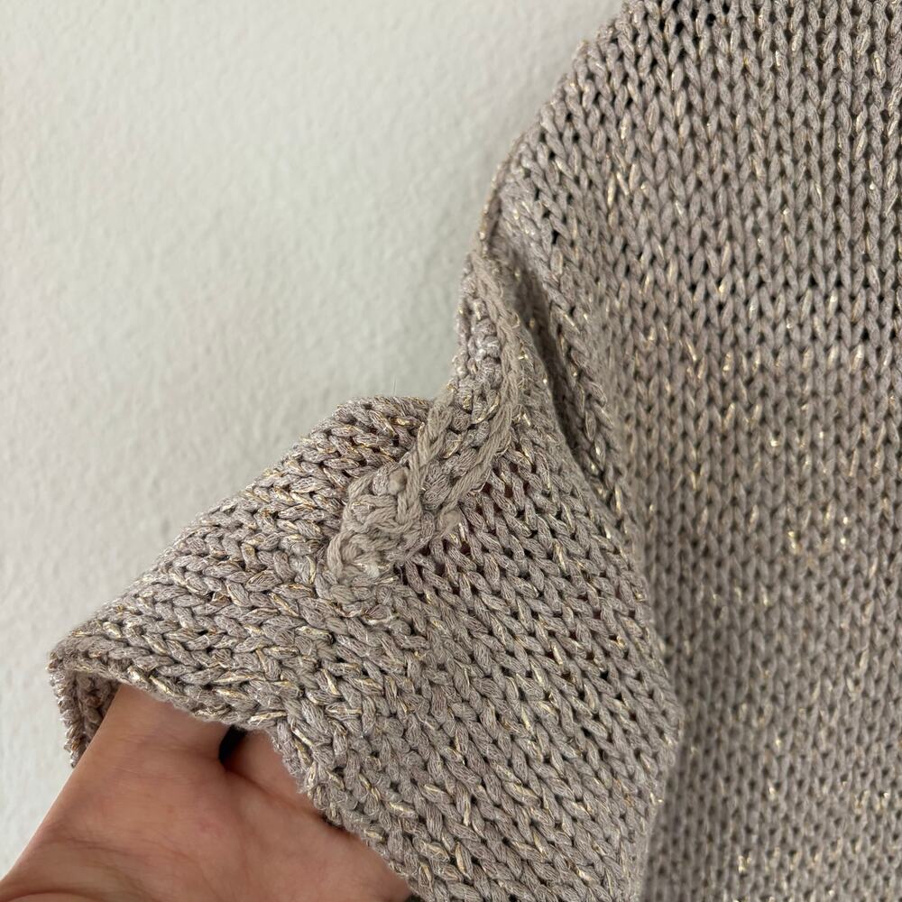 Brochu Walker The Gaia Short Sleeve Sweater Moonstone Taupe (S) - Picture 10 of 10